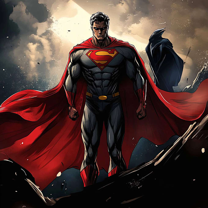 Bestseller - draw your superhero character in comic style