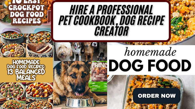 Gig Preview - Ghostwrite, format pet cookbooks, recipes, and design food blog posts