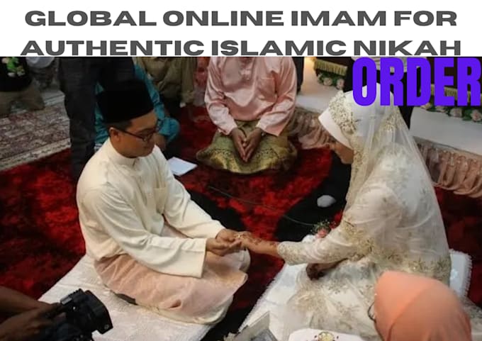 Gig Preview - Conduct authentic islamic nikah ceremony online with a trusted imam worldwide