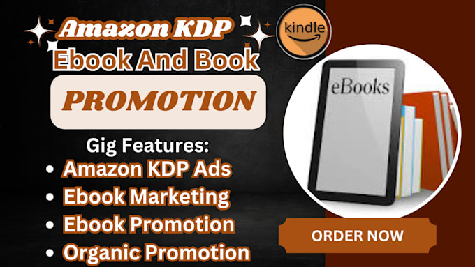 Gig Preview - Do amazon book promotion ebook marketing children book marketing for amazon book