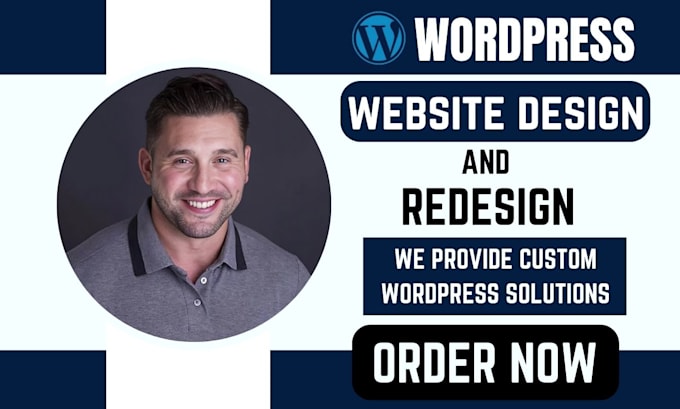 Gig Preview - Do wordpress website design, redesign wordpress, website development and SEO