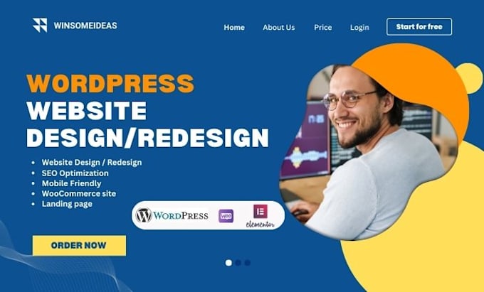 Gig Preview - Build dynamic wordpress website design, redesign, clone, wordpress website