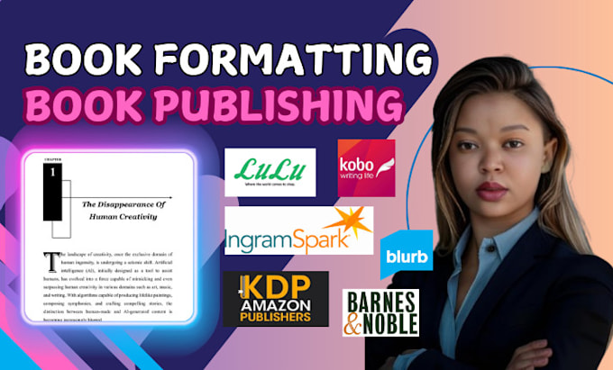 Gig Preview - Publish and format your book for amazon kindle and paperback on KDP