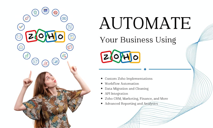 Gig Preview - Make your business fully automated with zoho