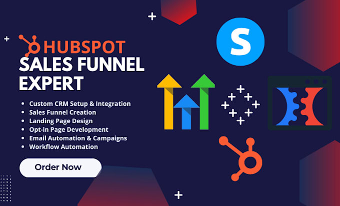 Gig Preview - Hubspot website ghl funnel, clickfunnel, systeme io funnel hubspot landing page