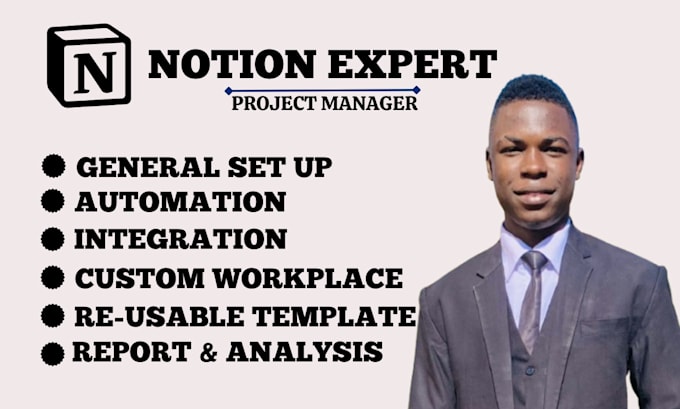 Gig Preview - Build notion custom template workspace automation design database integration