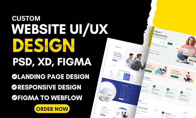 Gig Preview - Design figma website, figma landing page and website UI UX design