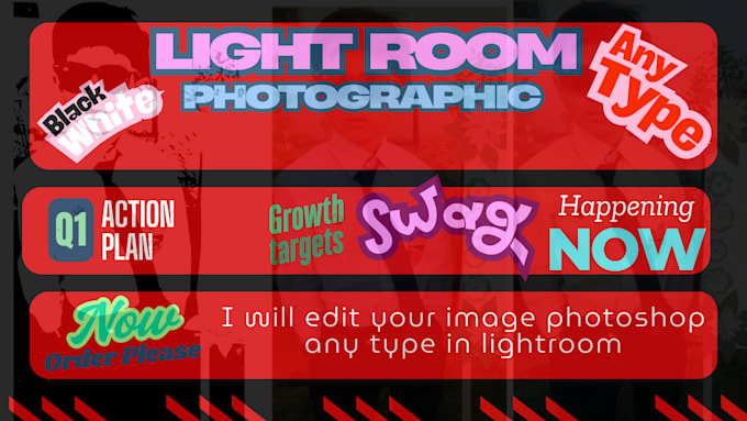 Gig Preview - Edit your image photoshop work any type in lightroom