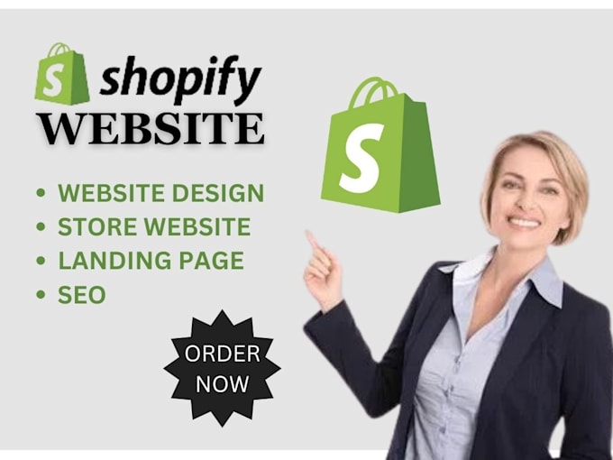 Gig Preview - Design or redesign shopify website ecommerce drophipping customize store product