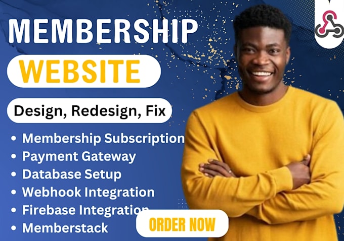 Gig Preview - Integrate payment, firebase, webhook to database membership subscription website