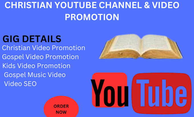 Bestseller - do organic youtube  christian promotion,  increase subscriber christian channel