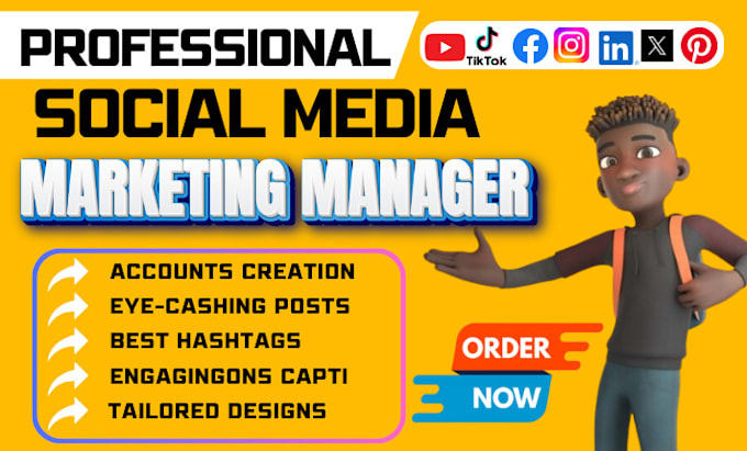 Bestseller - be your social media marketing manager and content creator