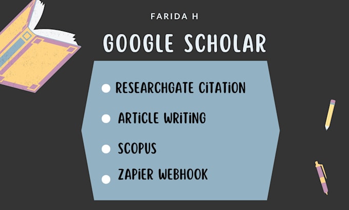 Gig Preview - Publish research articles in pair reviewed scopus and increase google citations