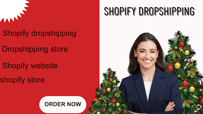 Gig Preview - Shopify dropshipping store, shopify website design redesign shopify store