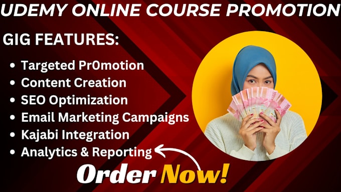 Bestseller - boost udemy online course udemy course, kajabi udemy online course marketing