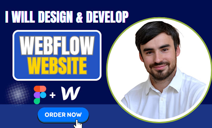 Gig Preview - Design, redesign webflow website, develop responsive webflow, figma to webflow