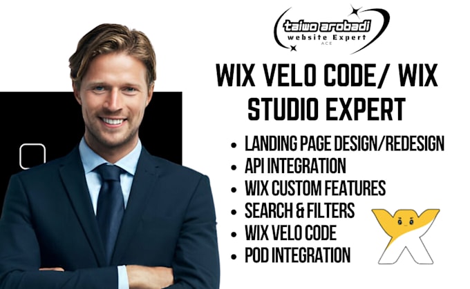 Gig Preview - Build wix studio website do wix custom feature with wix velo API integration fix