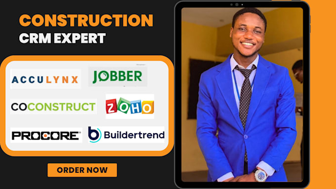 Gig Preview - Setup jobber jobnimbus houzz pro capsule acculynx buildertrend wrike zoho crm