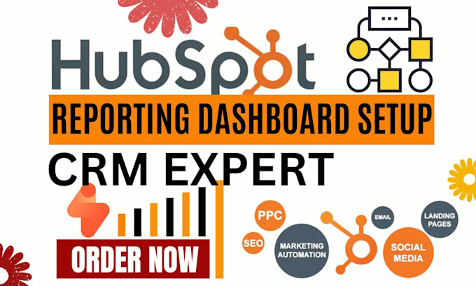 Gig Preview - Setup hubspot reporting dashboard contact and deal setting automation workflow