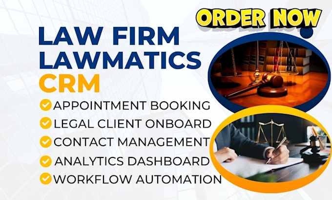 Gig Preview - Setup law firm crm lawmatics clio salesforce zoho law ruler insightly automation