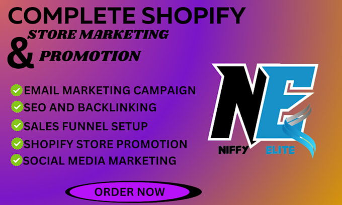 Gig Preview - Boost shopify sales, shopify store promotion, and complete shopify marketing