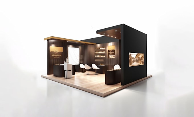 Gig Preview - Design 3d trade show booth and exhibition booth