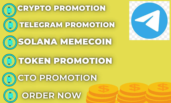 Gig Preview - Do telegram promotion, memecoin, crypto ai agent to get active token investors