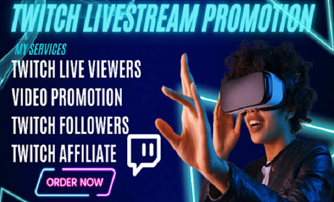 Gig Preview - Do twitch channel promotion to active audience and gain live viewers