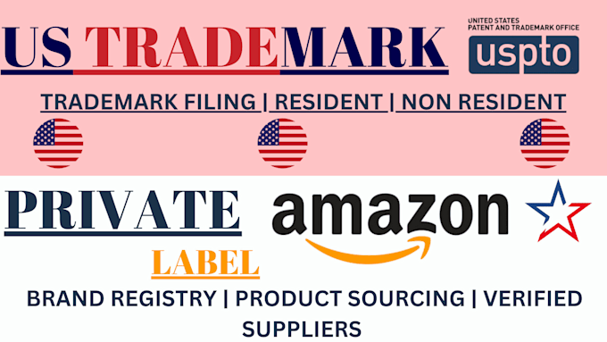 Gig Preview - Do us trademark for amazon brand registry, private label, amazon fba, amazon