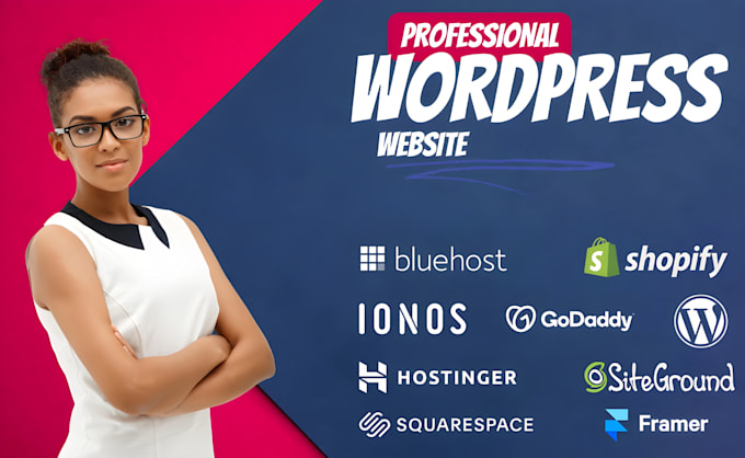 Gig Preview - Build wordpress ecommerce website on bluehost godaddy hostinger wix shopify