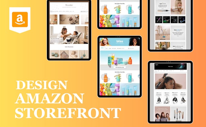 Gig Preview - Create your amazon storefront design amazon brand store amazon ebc