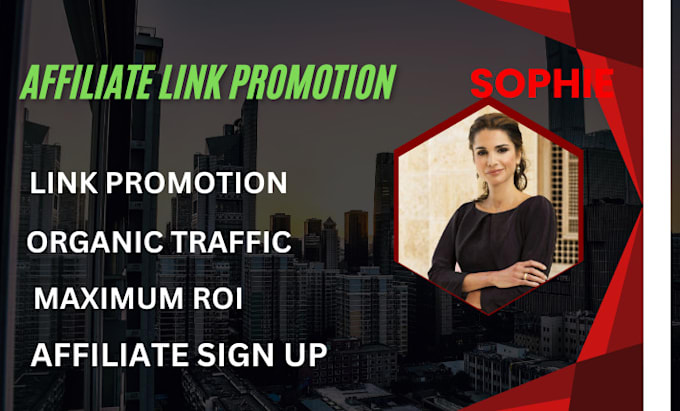 Gig Preview - Affiliate link promotion link sign up affiliate marketing