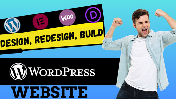 Gig Preview - Build wordpress website, design, redesign, revamp wordpress website development