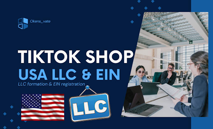 Gig Preview - Setup tiktok shop usa llc shopify formation ein tiktok shop