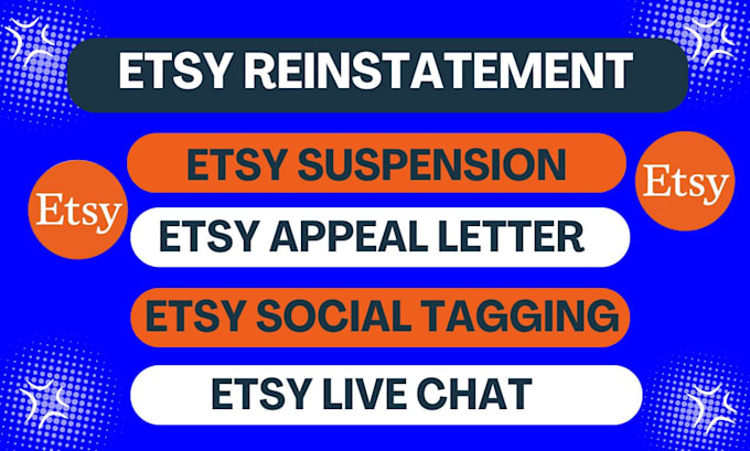 Gig Preview - Write a convincing etsy appeal letter etsy reinstatement reopen etsy live chat