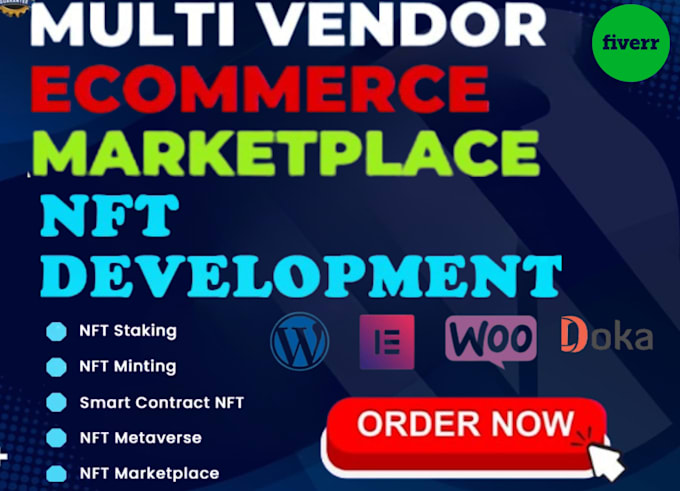 Gig Preview - Build nft marketplace multivendor ecommerce website online store wordpress web3