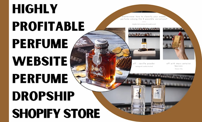 Gig Preview - Quickly launch a professional ecommerce shopify store for fragrance brands