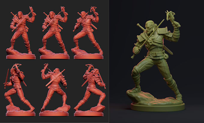 Gig Preview - 3d print paint custom figure resin printing dungeon and dragon aos warhammer 40k