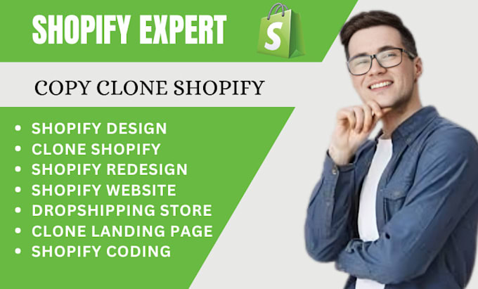 Bestseller - design redesign clone cop revamp shopify dropshipping store shopify websit