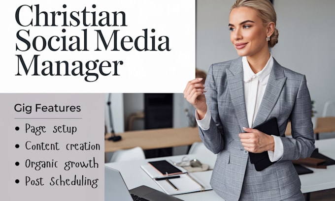 Gig Preview - Be your god fearing christian social media manager across all social platforms