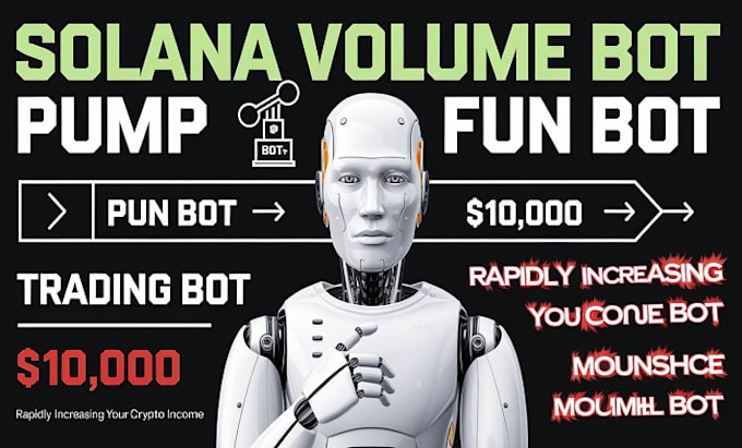 Gig Preview - Do solana volume bot, pumpfun bot, moonshot bot, solana trading bot, volume bot