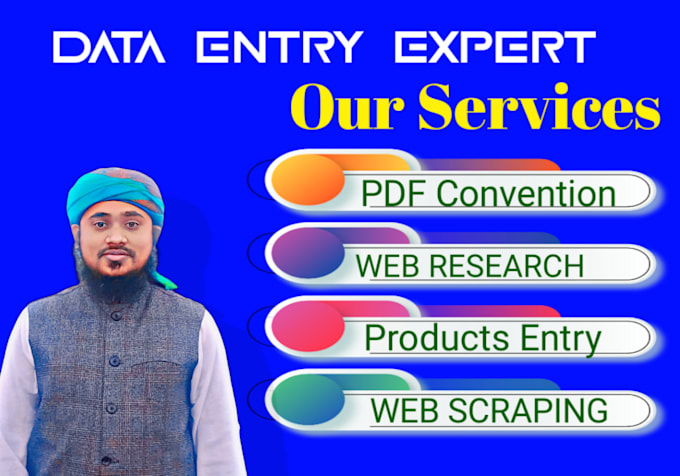 Bestseller - data entry, copy paste, web research, PDF to ms excel