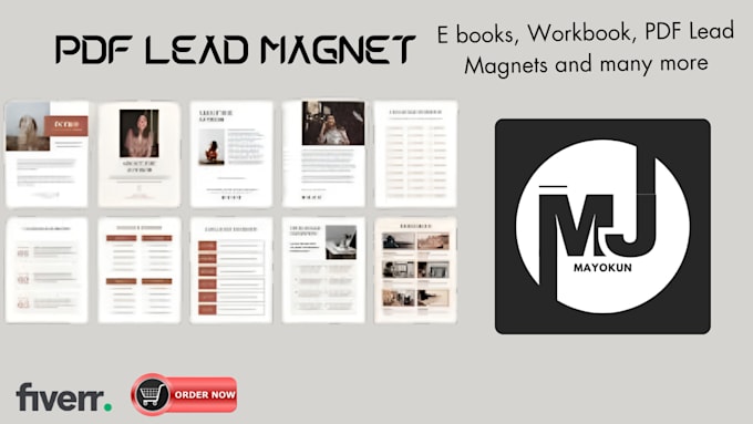 Gig Preview - Design amazing PDF lead magnet, report, ebook design