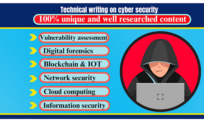 Gig Preview - Do technical writing on cyber security, block chain, iot and technology