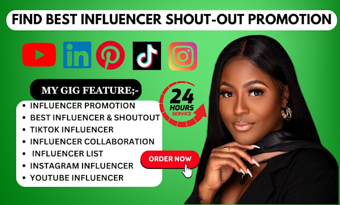 Gig Preview - Find best influencer shoutout promotion to increase  your brand visibility