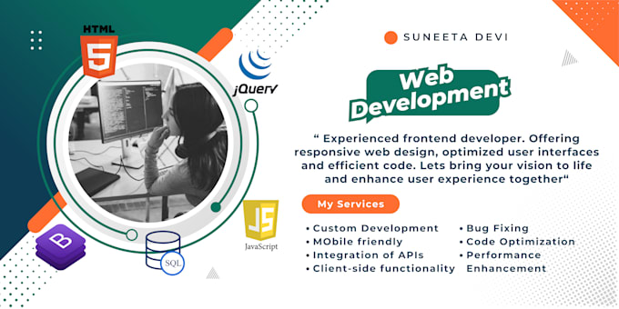 Gig Preview - Design and develop responsive frontend website