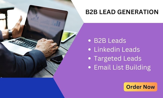 Gig Preview - Do targeted b2b lead generation, linkedin lead generation, email list building