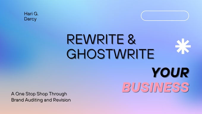 Gig Preview - Rewrite and ghostwrite newsletters for niche businesses