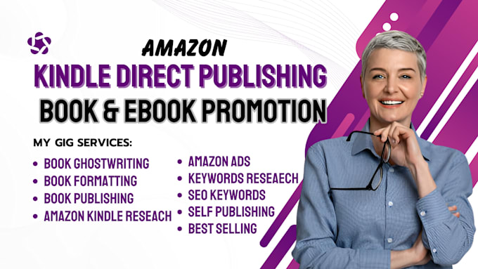 Gig Preview - Do amazon kdp book publishing kdp book formatting self publishing amazon kindle