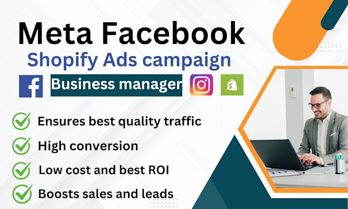 Gig Preview - Run facebook instagram meta shopify ads campaign